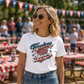 Freedom Runs Deep USA Independence Day Unisex T-Shirt