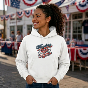 Freedom Runs Deep USA Independence Day Unisex Hoodie