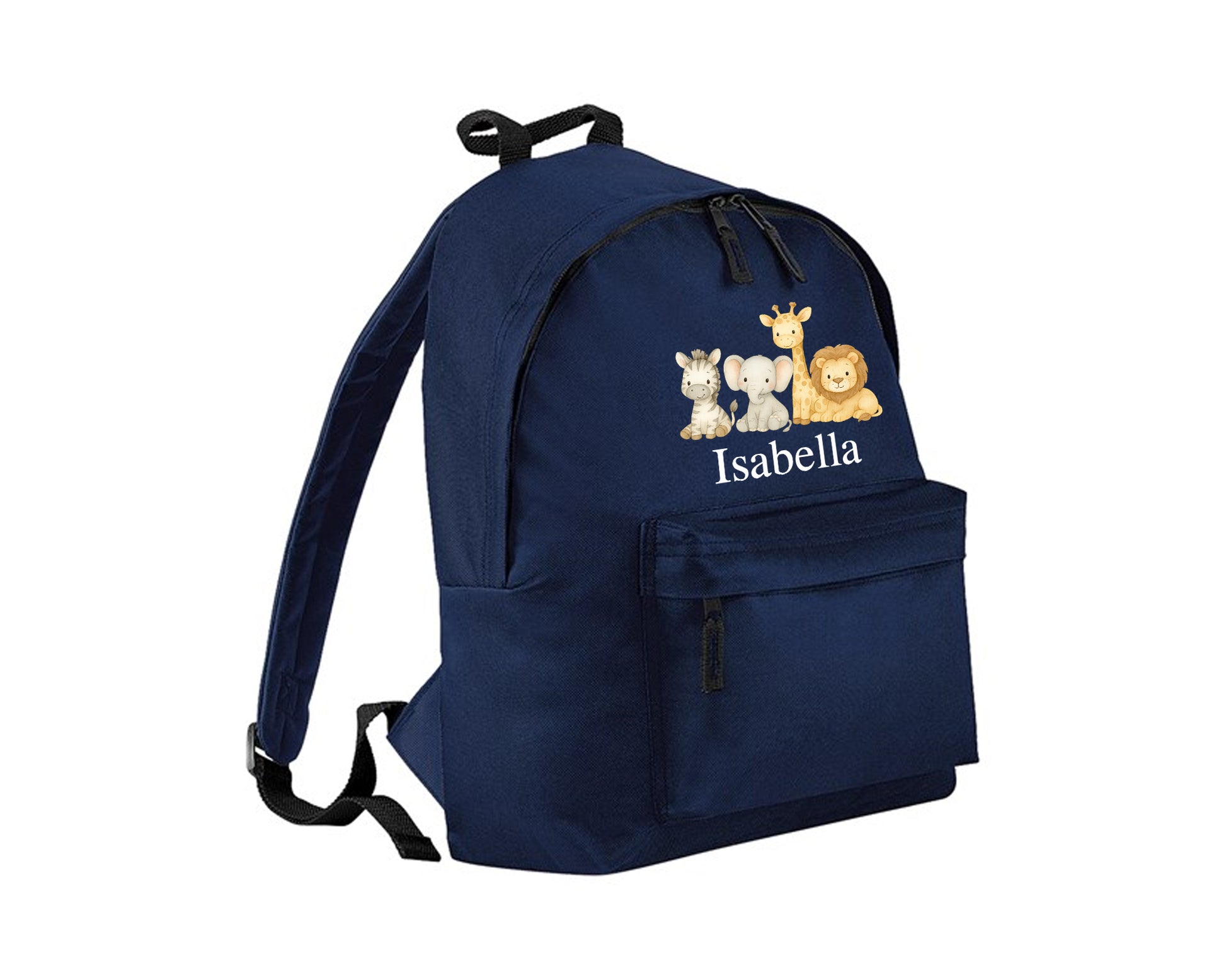 Personalised Kids Backpack, Custom Name Printed Animal Design Bag, Back To School Bag For Boys & Girls P2530
