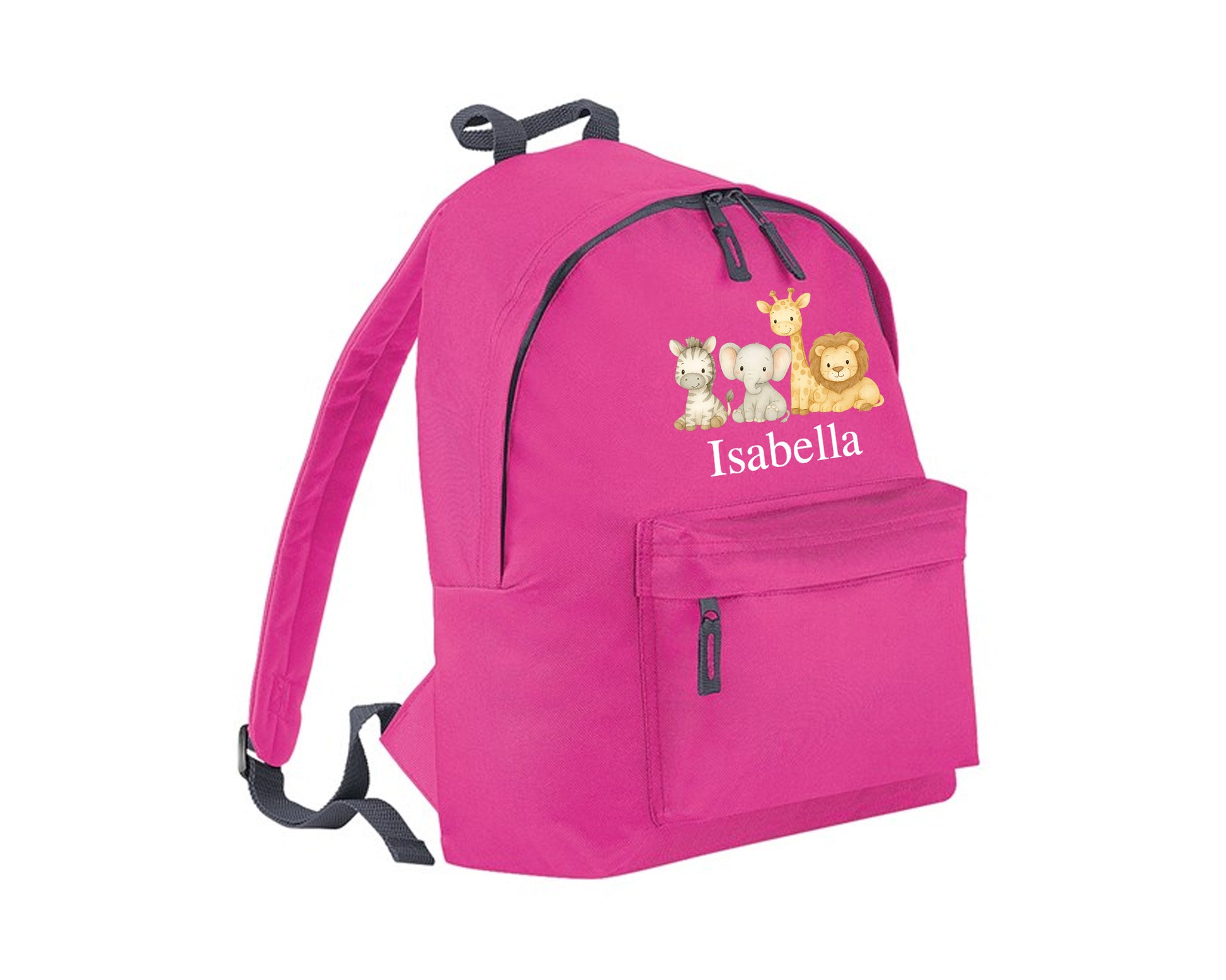 Personalised Kids Backpack, Custom Name Printed Animal Design Bag, Back To School Bag For Boys & Girls P2530