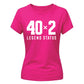 Funny 40x2 Legend Status 80th Birthday Ladies Fit-TShirt
