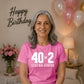 Birthday Outfit 80th Birthday Gift Funny 40x2 Legend Status 80th Birthday Unisex T-Shirt