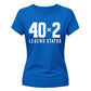 Funny 40x2 Legend Status 80th Birthday Ladies Fit-TShirt