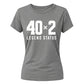 Funny 40x2 Legend Status 80th Birthday Ladies Fit-TShirt