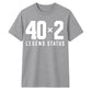 Birthday Outfit 80th Birthday Gift Funny 40x2 Legend Status 80th Birthday Unisex T-Shirt