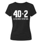 Funny 40x2 Legend Status 80th Birthday Ladies Fit-TShirt