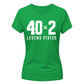 Funny 40x2 Legend Status 80th Birthday Ladies Fit-TShirt