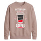 Funny Battery Low Slogan Graphic Unisex Sweatshirt