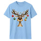 Funny Christmas Reindeer Graphic Unisex T-Shirt