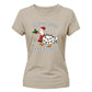 Funny Festive Goose On The Loose Christmas Ladies T-Shirt