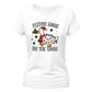 Funny Festive Goose On The Loose Christmas Ladies T-Shirt