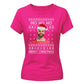Funny Football Mo Ho Ho Festive Christmas Ladies Fit-TShirt