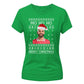Funny Football Mo Ho Ho Festive Christmas Ladies Fit-TShirt