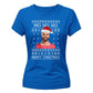 Funny Football Mo Ho Ho Festive Christmas Ladies Fit-TShirt