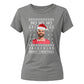 Funny Football Mo Ho Ho Festive Christmas Ladies Fit-TShirt