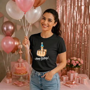 Funny Happy Birthday Ladies Fit T-Shirt