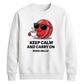 Funny Keep Calm Women Cricket Printed Unisex Sweatshirt T20 Womens World Cup