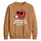 Funny Keep Calm Women Cricket Printed Unisex Sweatshirt T20 Womens World Cup