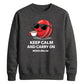 Funny Keep Calm Women Cricket Printed Unisex Sweatshirt T20 Womens World Cup