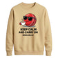 Funny Keep Calm Women Cricket Printed Unisex Sweatshirt T20 Womens World Cup
