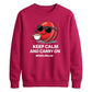 Funny Keep Calm Women Cricket Printed Unisex Sweatshirt T20 Womens World Cup