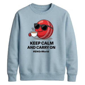 Funny Keep Calm Women Cricket Printed Unisex Sweatshirt T20 Womens World Cup