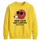 Funny Keep Calm Women Cricket Printed Unisex Sweatshirt T20 Womens World Cup