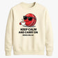 Funny Keep Calm Women Cricket Printed Unisex Sweatshirt T20 Womens World Cup