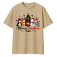 Funny Meowy Cute Festive Cats Christmas Oversized T-Shirt