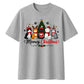 Funny Meowy Cute Festive Cats Christmas Oversized T-Shirt