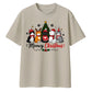 Funny Meowy Cute Festive Cats Christmas Oversized T-Shirt