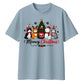 Funny Meowy Cute Festive Cats Christmas Oversized T-Shirt