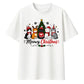 Funny Meowy Cute Festive Cats Christmas Oversized T-Shirt