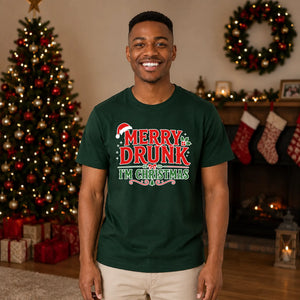 Funny Merry Drunk I'm Christmas Unisex T-Shirt