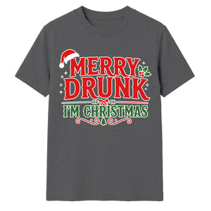 Funny Merry Drunk I'm Christmas Unisex T-Shirt