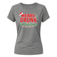 Funny Merry Drunk I'm Graphic Christmas Ladies T-Shirt