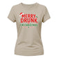 Funny Merry Drunk I'm Graphic Christmas Ladies T-Shirt