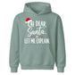 Funny Oh Dear Santa Let Me Explain Christmas Kids Hoodie