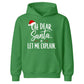 Funny Oh Dear Santa Let Me Explain Christmas Kids Hoodie