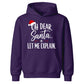 Funny Oh Dear Santa Let Me Explain Christmas Kids Hoodie