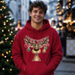 Funny Reindeer Baubles And Lights Christmas Unisex Hoodie