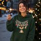 Funny Reindeer Baubles And Lights Christmas Unisex Hoodie