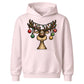 Funny Reindeer Baubles Fairy Lights Christmas Kids Hoodie