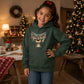 Funny Reindeer Baubles Fairy Lights Christmas Kids Hoodie