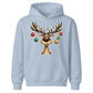 Funny Reindeer Baubles Fairy Lights Christmas Kids Hoodie