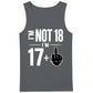 Funny Rude Middle Finger 18th Birthday Men Tank Top