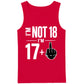 Funny Rude Middle Finger 18th Birthday Men Tank Top