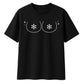 Funny Snowflake Chest Print Christmas Oversized T-Shirt
