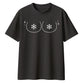 Funny Snowflake Chest Print Christmas Oversized T-Shirt