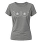 Funny Snowflake Party Graphic Christmas Ladies T-Shirt